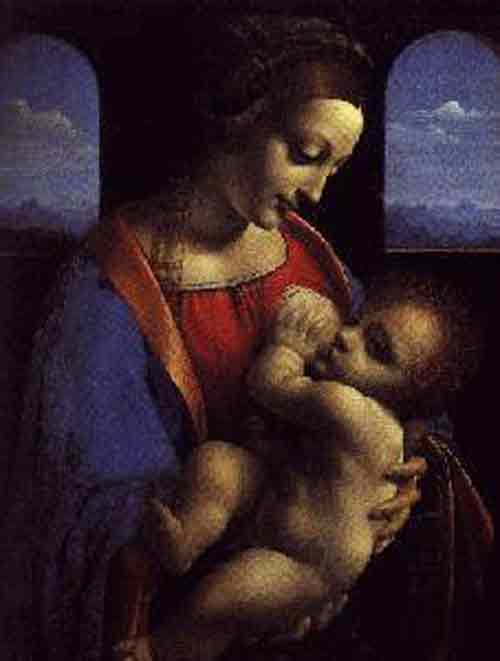 breastfeeding art - breastfeeding, leonardo davinci