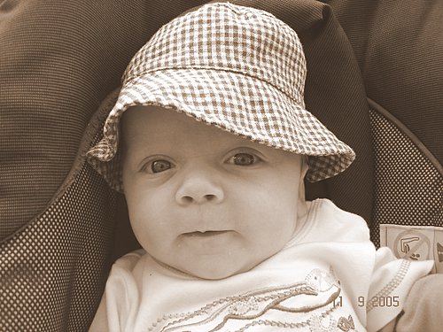 photograph of baby after using picasa, © www.BreastFeedingMums.com