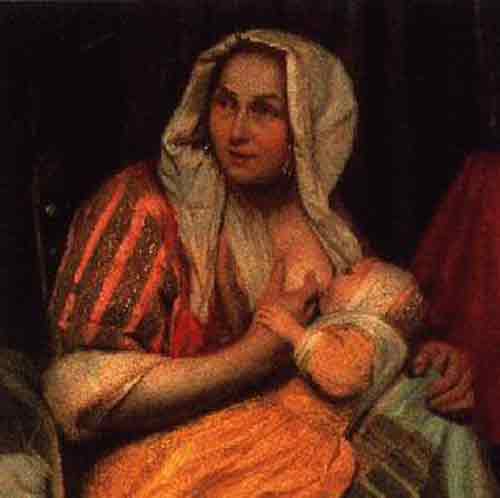 breastfeeding art - mother and child, mary cassatt