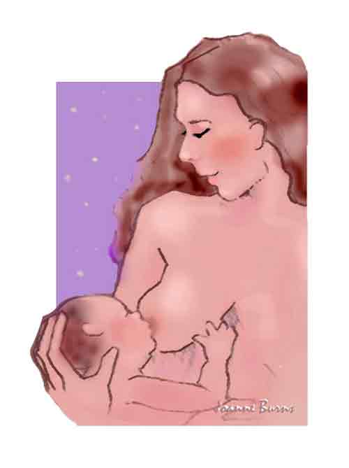 breastfeeding art - mother love, joanne burns