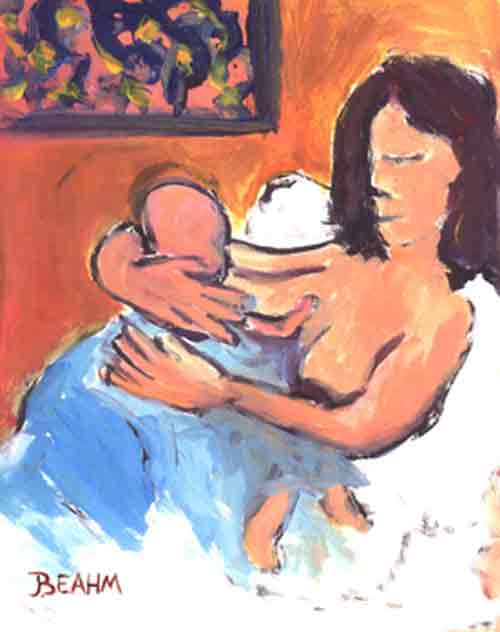 breastfeeding art - relaxed, john beahm