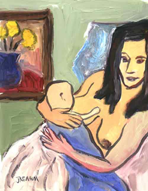 breastfeeding art - taking time, john beahm