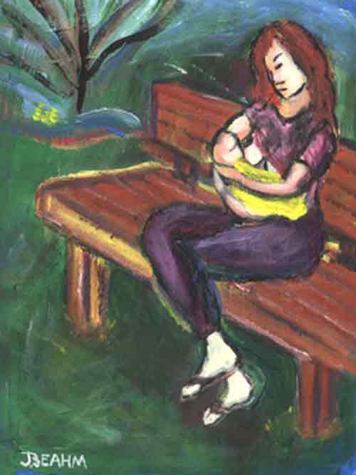 breastfeeding art - tranquil pause, john beahm