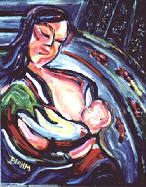 breastfeeding art - unearthed, john beahm